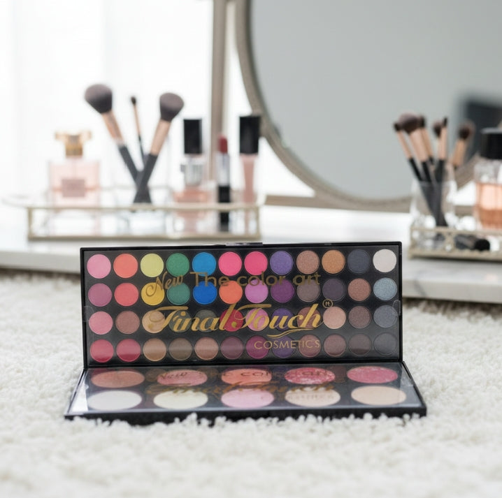 Final Touch Matte Palette | 48 Colors Eyeshadow, Blusher & Highlighter | Professional Makeup Kit